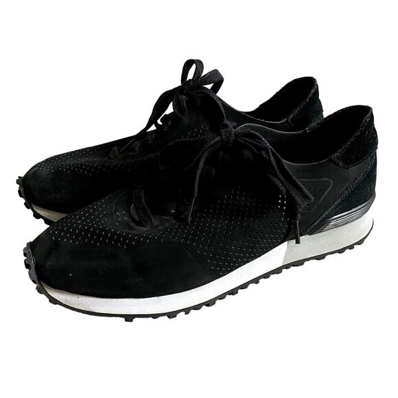 Greats Black Suede Perforated Leather Sneakers Men\'s US 9.5 EUC main image 7